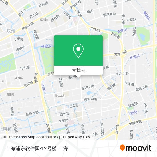 上海浦东软件园-12号楼地图