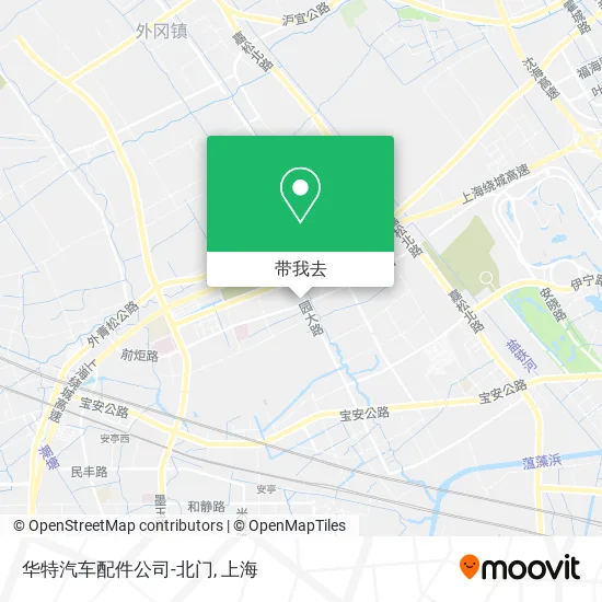 华特汽车配件公司-北门地图