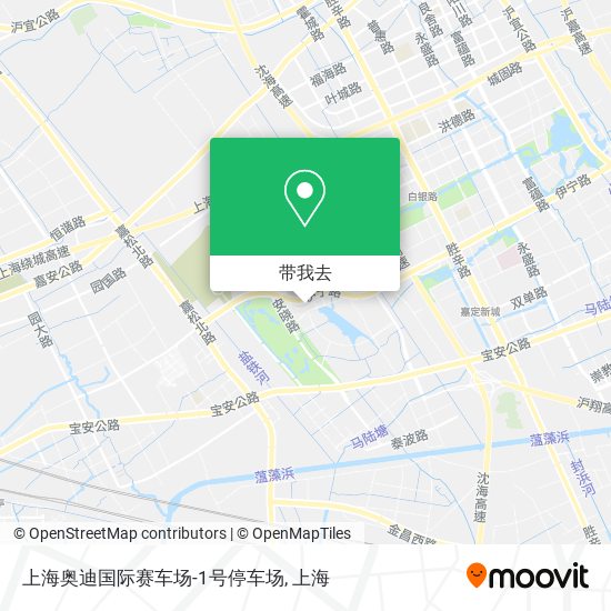 上海奥迪国际赛车场-1号停车场地图