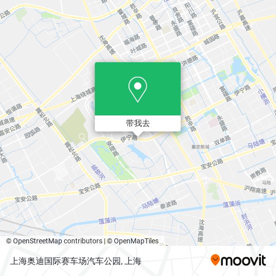 上海奥迪国际赛车场汽车公园地图