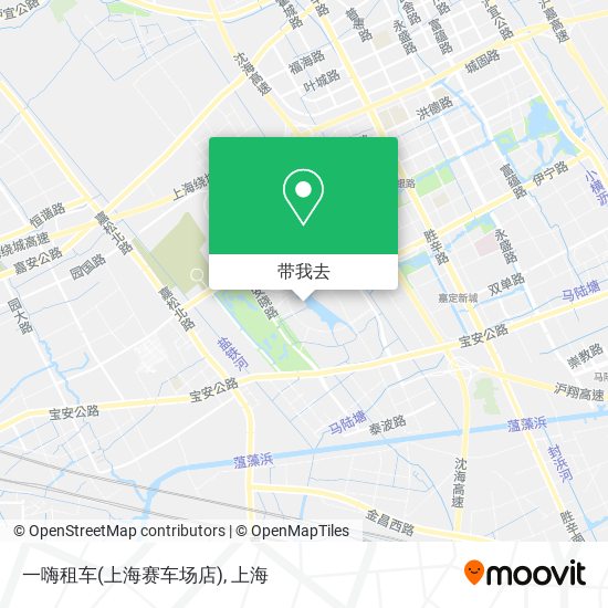 一嗨租车(上海赛车场店)地图