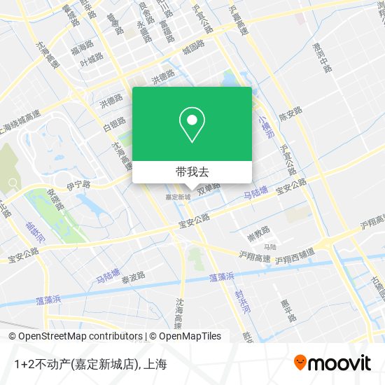 1+2不动产(嘉定新城店)地图