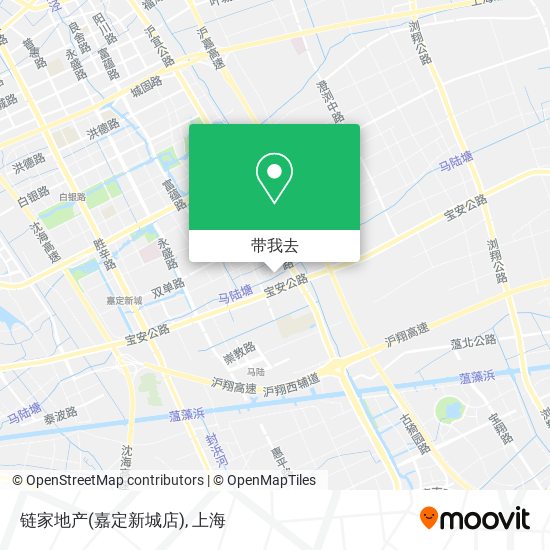 链家地产(嘉定新城店)地图