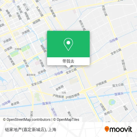 链家地产(嘉定新城店)地图