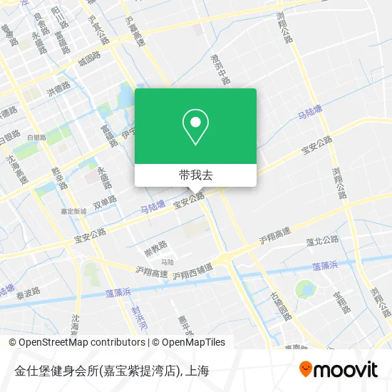 金仕堡健身会所(嘉宝紫提湾店)地图
