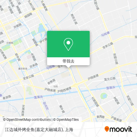 江边城外烤全鱼(嘉定大融城店)地图