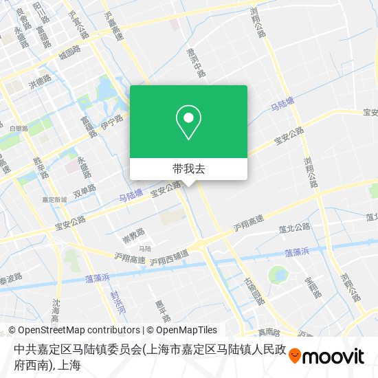 中共嘉定区马陆镇委员会(上海市嘉定区马陆镇人民政府西南)地图