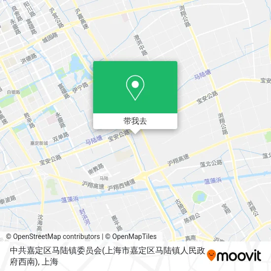 中共嘉定区马陆镇委员会(上海市嘉定区马陆镇人民政府西南)地图