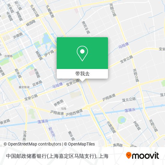 中国邮政储蓄银行(上海嘉定区马陆支行)地图