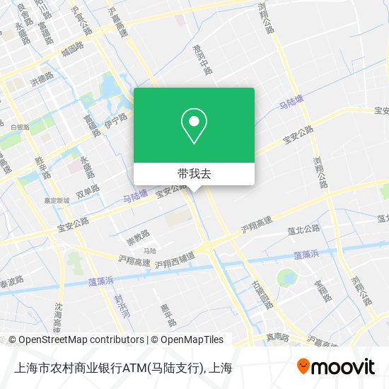 上海市农村商业银行ATM(马陆支行)地图