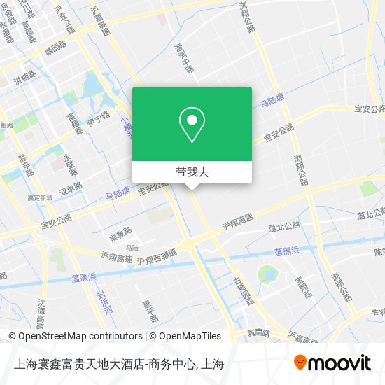 上海寰鑫富贵天地大酒店-商务中心地图