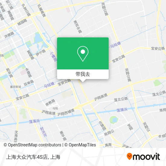上海大众汽车4S店地图