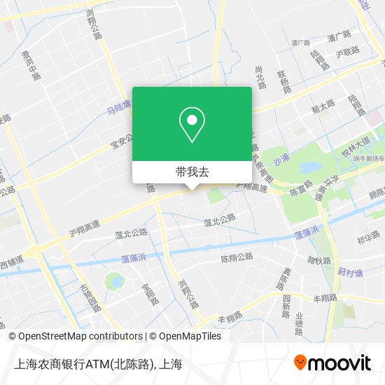 上海农商银行ATM(北陈路)地图