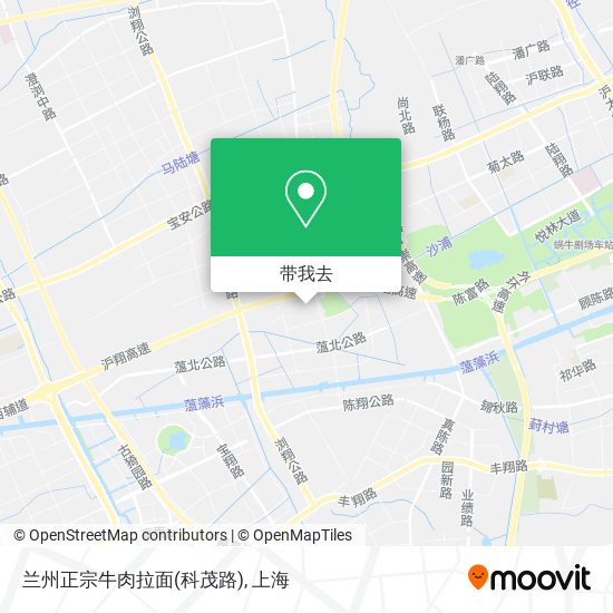 兰州正宗牛肉拉面(科茂路)地图