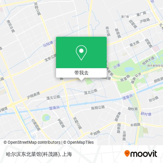 哈尔滨东北菜馆(科茂路)地图