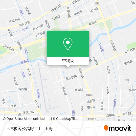 上坤极客公寓呼兰店地图
