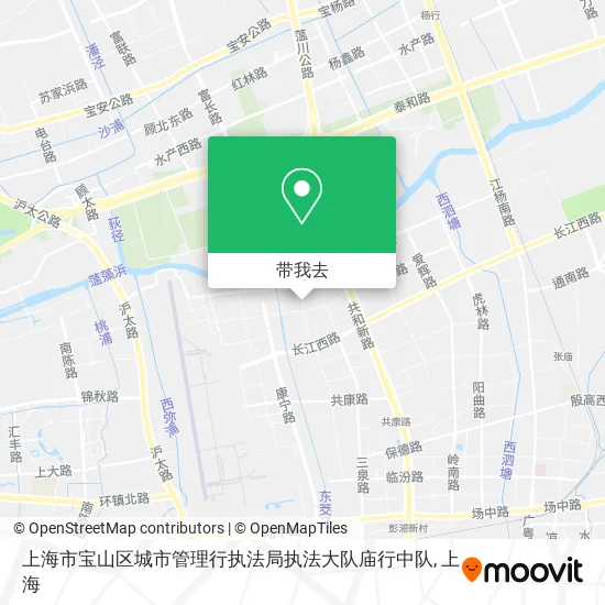 上海市宝山区城市管理行执法局执法大队庙行中队地图