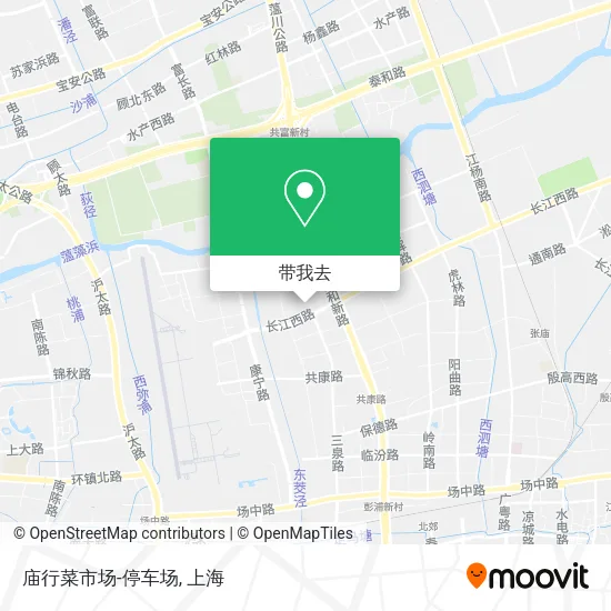庙行菜市场-停车场地图