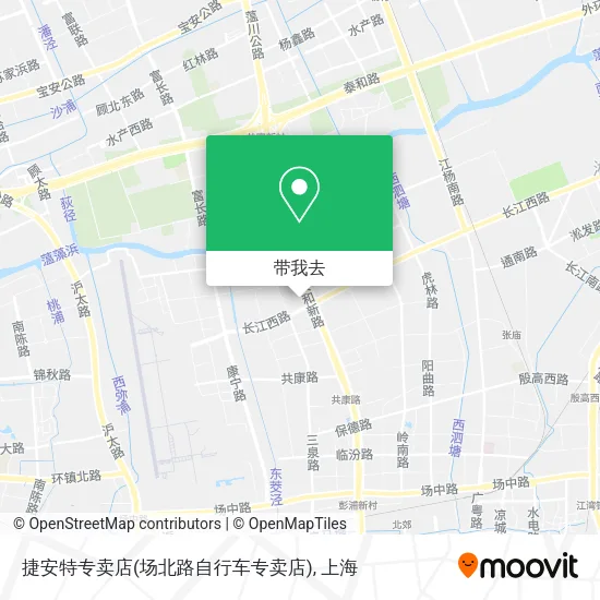 捷安特专卖店(场北路自行车专卖店)地图