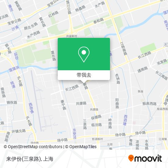 来伊份(三泉路)地图