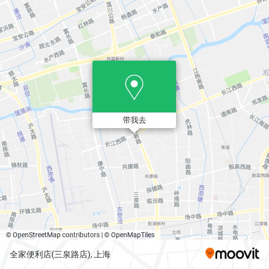 全家便利店(三泉路店)地图