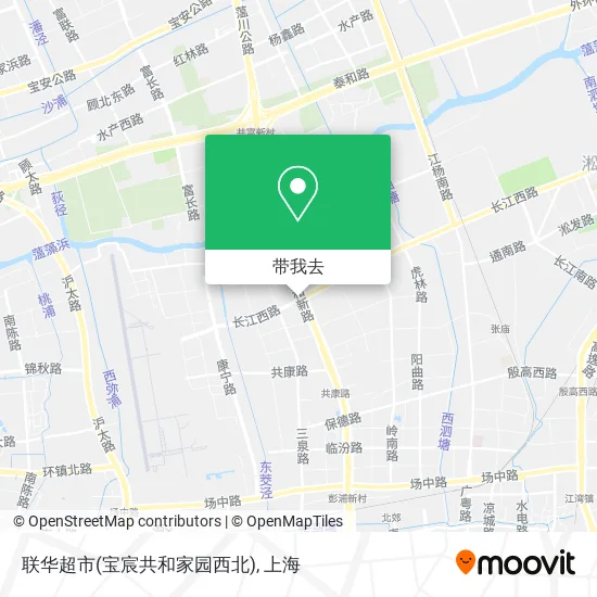 联华超市(宝宸共和家园西北)地图