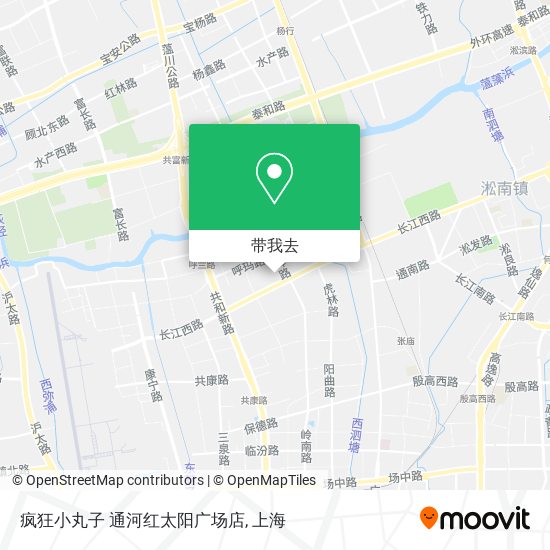 疯狂小丸子 通河红太阳广场店地图