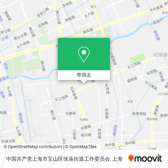 中国共产党上海市宝山区张庙街道工作委员会地图