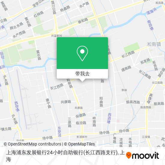 上海浦东发展银行24小时自助银行(长江西路支行)地图