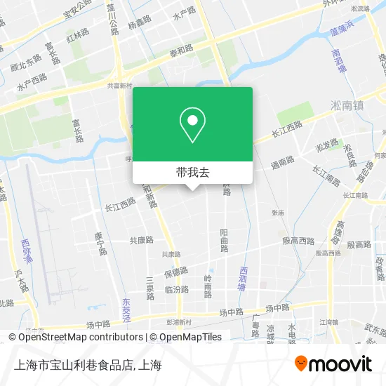 上海市宝山利巷食品店地图