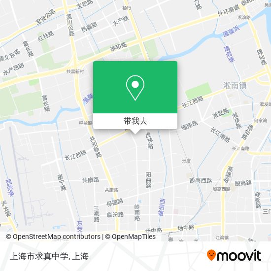 上海市求真中学地图
