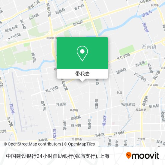 中国建设银行24小时自助银行(张庙支行)地图