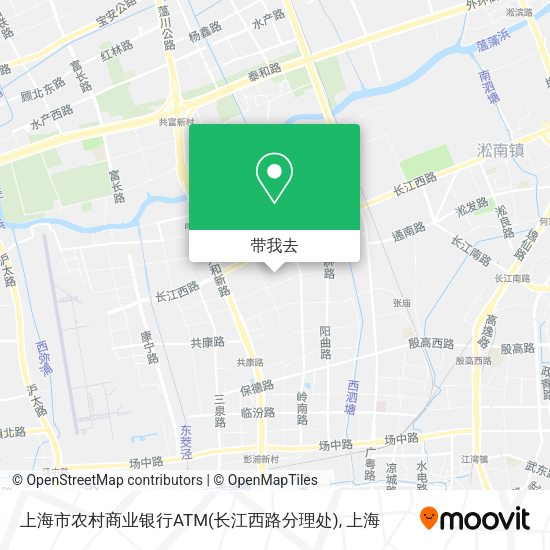 上海市农村商业银行ATM(长江西路分理处)地图
