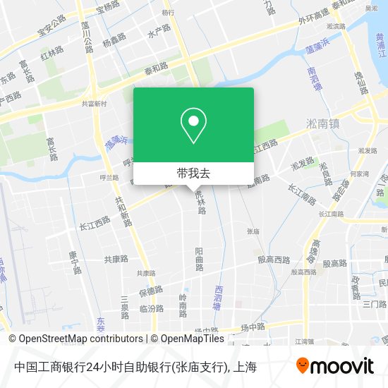 中国工商银行24小时自助银行(张庙支行)地图