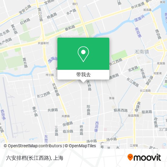 六安排档(长江西路)地图