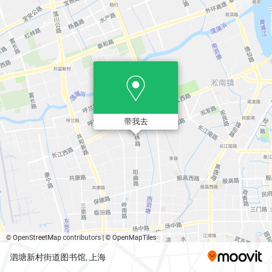 泗塘新村街道图书馆地图