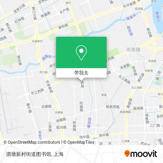 泗塘新村街道图书馆地图