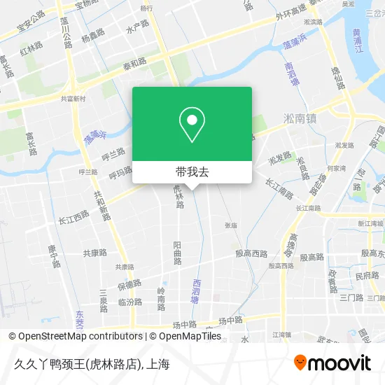 久久丫鸭颈王(虎林路店)地图