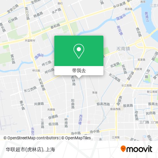 华联超市(虎林店)地图