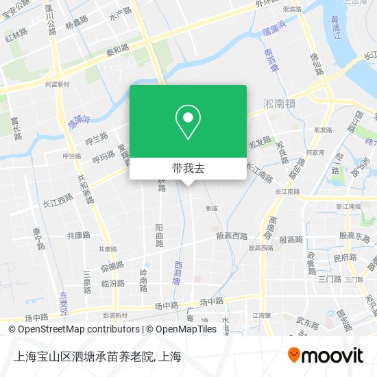 上海宝山区泗塘承苗养老院地图