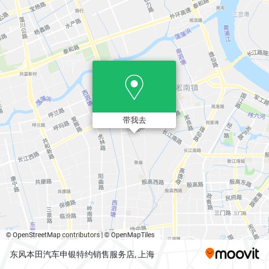 东风本田汽车申银特约销售服务店地图