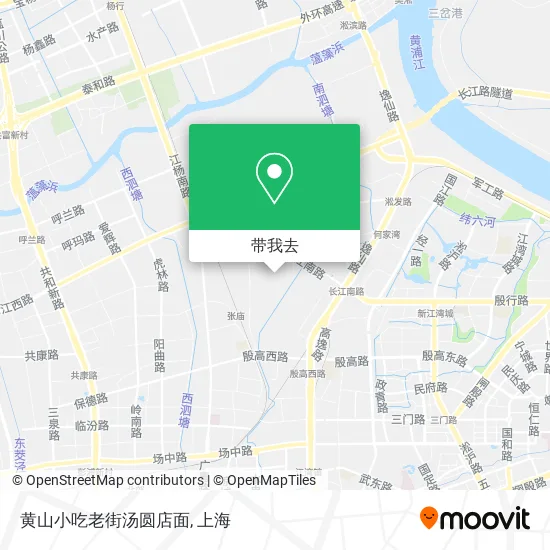 黄山小吃老街汤圆店面地图