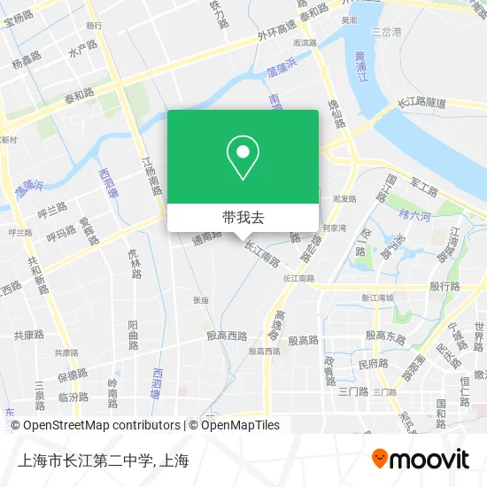 上海市长江第二中学地图