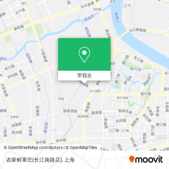 农家鲜果庄(长江南路店)地图
