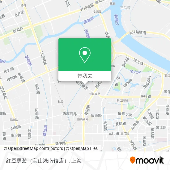 红豆男装（宝山淞南镇店）地图