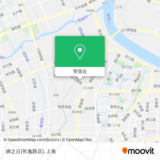婵之云(长逸路店)地图
