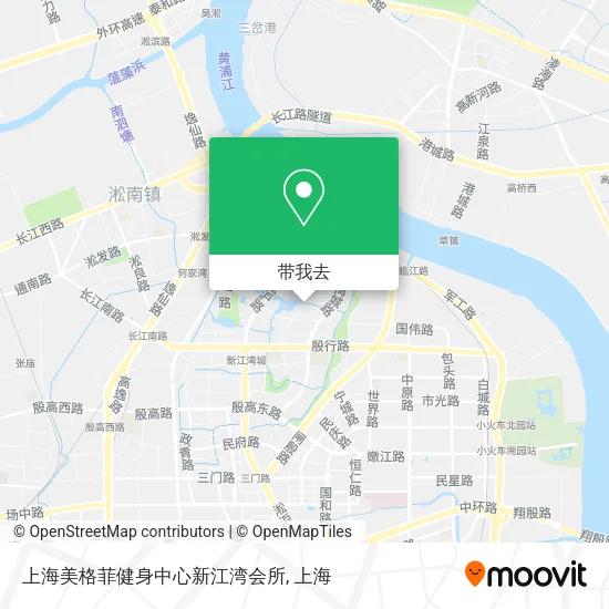 上海美格菲健身中心新江湾会所地图