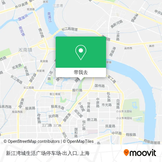 新江湾城生活广场停车场-出入口地图