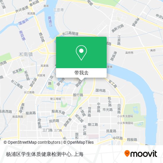 杨浦区学生体质健康检测中心地图