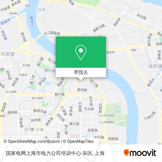 国家电网上海市电力公司培训中心-东区地图